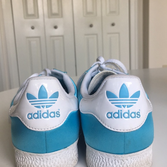 Bright Blue Gazelle Adidas. SOLD - Picture 3 of 3